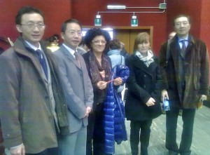 I delegati cinesi con le nostre docenti